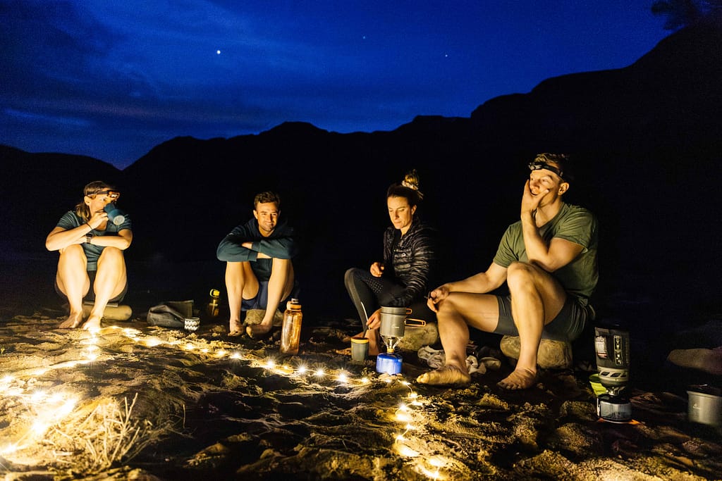 Hungry Hiker dehydrated meal and campsite after a long day of hiking.